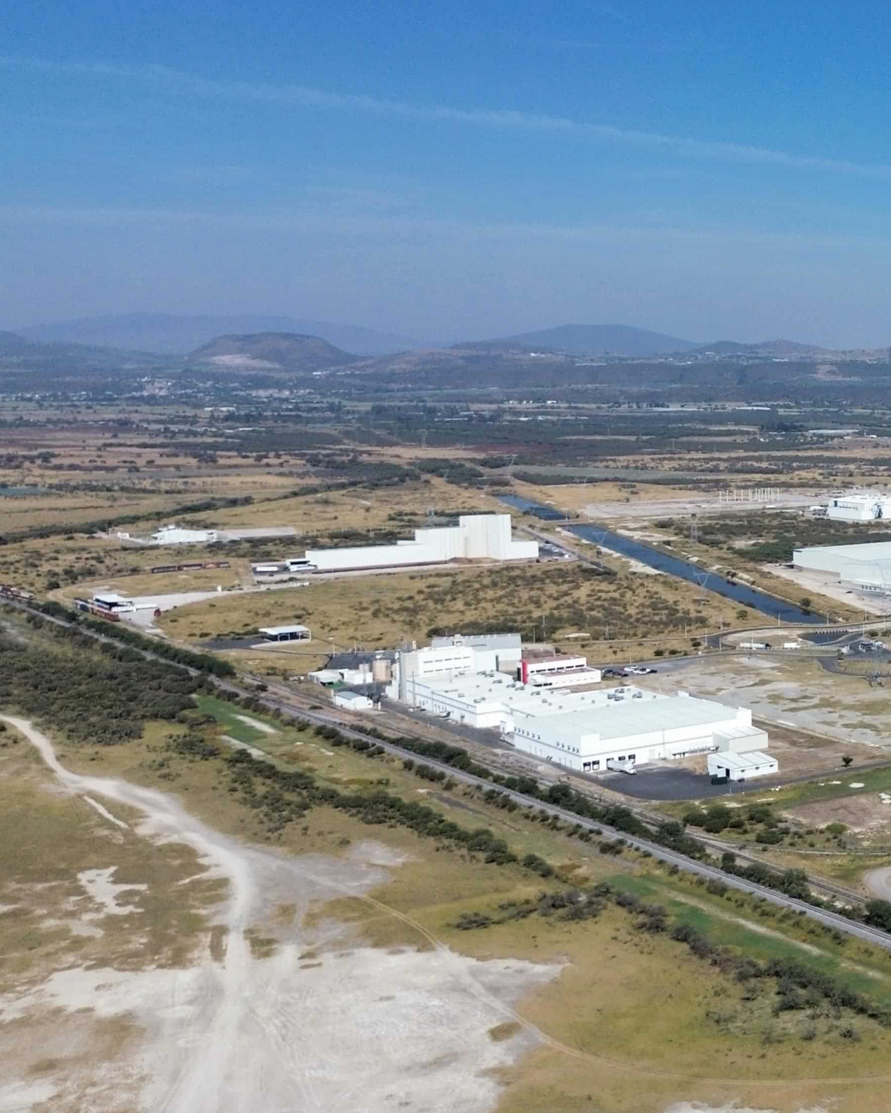Vista aérea de un terreno